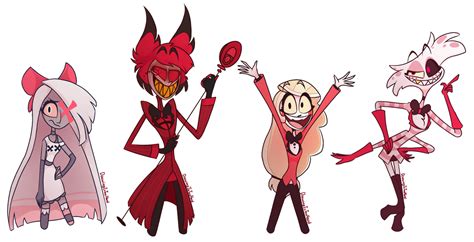 Hazbin hotel main cast by DrawingIsTooHard on DeviantArt