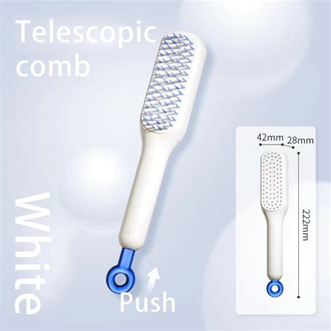 Retractable Hair Comb Self Cleaning Hair Brush Comb Massage Scalp Anti Static Hair Brush For