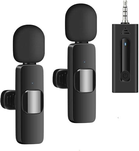 Pkst K Dual Wireless Collar Microphone Lapel Lavalier Omnidirectional