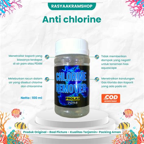 Jual Anti Chlorine Ml Klorin Penetral Penjernih Air Aquarium