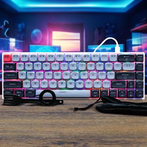 Teclado Gamer Mec Nico Tkl Leds Rgb Anti Ghosting Switch Red Blacklion