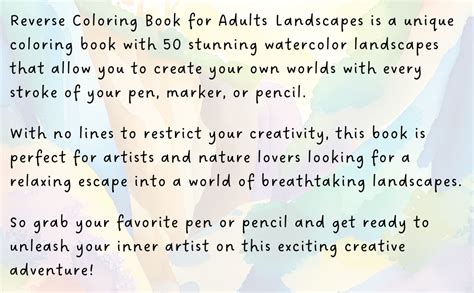 Amazon Reverse Coloring Book Landscapes Draw Your Inspiration