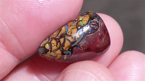 Ct Yowah Boulder Matrix Opal Freeform Qld Au Youtube