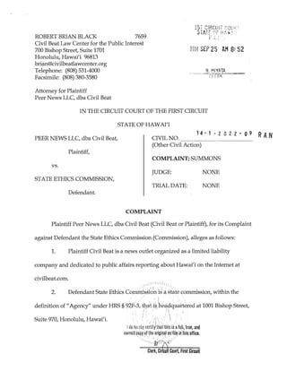complaint summons