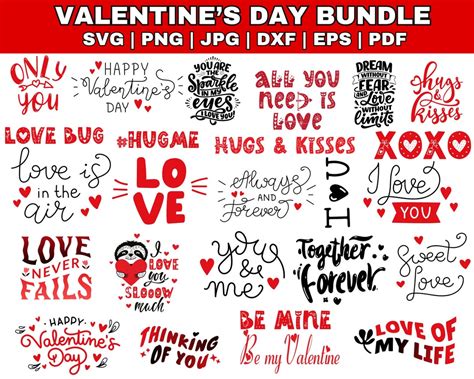 Valentine S Day Svg Bundle Valentine Day Svg Valentine Design For