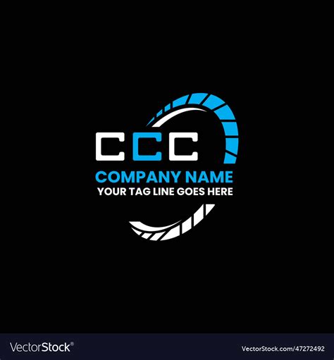 Ccc Letter Logo Creative Design With Graphic Vector Image