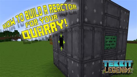 How To Build A Reactor For Your Quarry Tekkit Legends Youtube