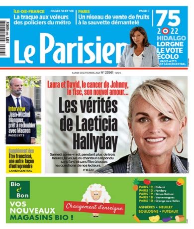 Le Parisien Du Lundi 13 Septembre 2021 Télécharger Des Magazines