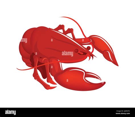 Detailed Lobster Illustration As Sea Animal Entity Vector Stock Vector