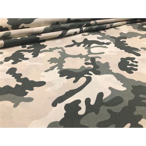 Tissu En Coton Motif Camouflage Militaire