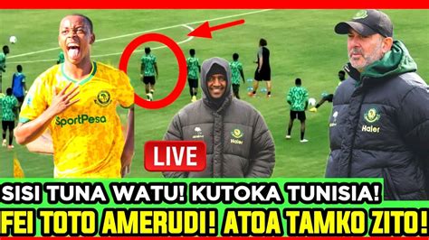 Live Yametimiaa Rasmi Fei Toto Yanga Zimevuja Kutoka Tunisia Kocha