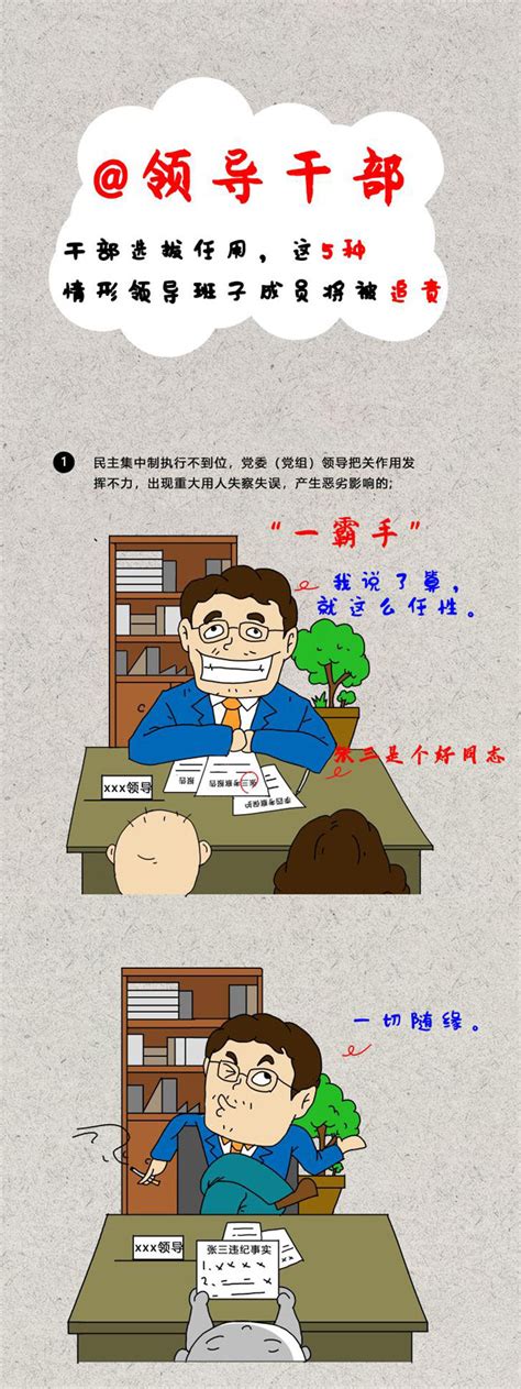 漫画 这样选拔干部 领导班子成员将被追责 以案示警 安庆市宜秀区纪检监察网站