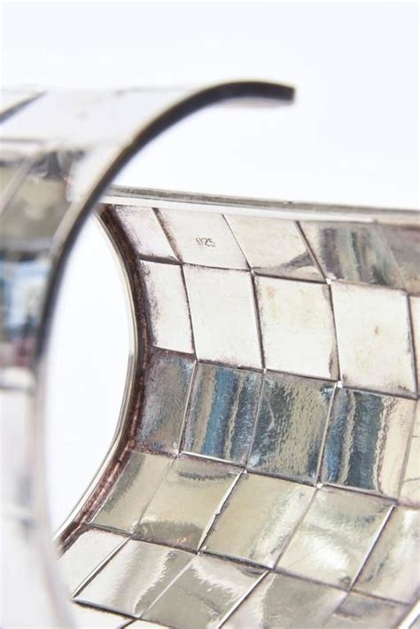 Sterling Silver Basket Weave Cuff Bracelet For Sale At 1stdibs