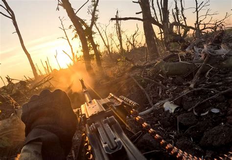 Russische Surowikin Linie Gefallen Deutsche Panzer Brechen Durch