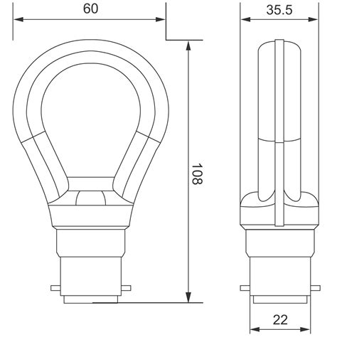 Allcam Star 7W B22 LED Bulb Bayonet 600lm 60W Incandescent Globe Light