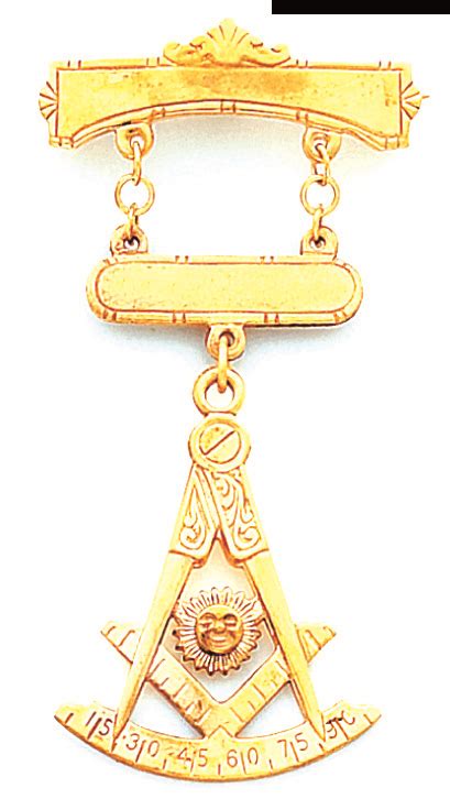 Past Master Masonic Breast Jewel Homj Homj