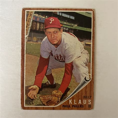 Topps Baseball Billy Klaus Philadelphia Phillies Card Ebay