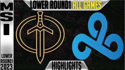 GG Vs C9 Highlights ALL GAMES MSI 2023 Brackets Lower Round 1 Day 6