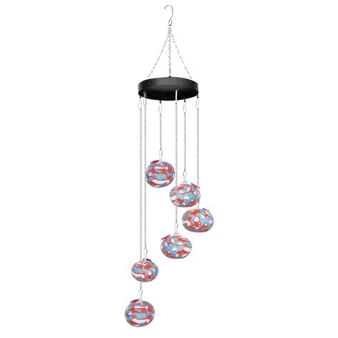 Tofotl Charming Wind Chimes Outdoor Hummingbird Water Feeder Wind Chime