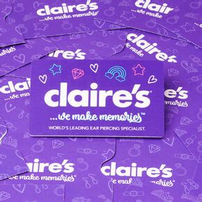 Claire's Gift Cards - Available in $10-$50 USD | Claire's US