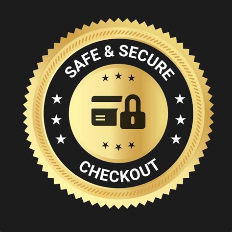 Premium Vector Safe Secure Checkout Logo Design And Trust Badge