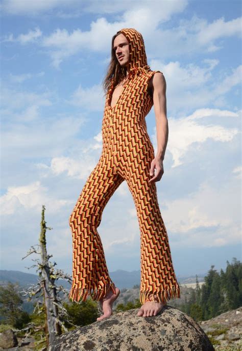 Autumn Winter Mens Fashion Crocheted Pants Crochet