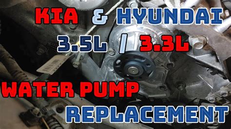 2010 2021 Kia Sorento Water Pump Replacement Youtube