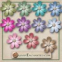 Granny Enchanted S Blog Free Digi Scrapbook Brad Flowers