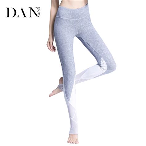 Danenjoy Womens Leggings Mesh Stirrup Ballet Legging High Waist Mesh