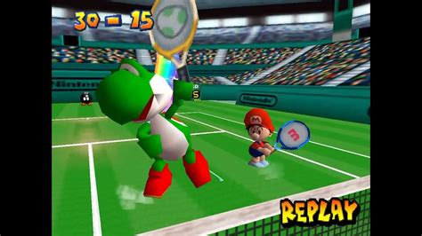 Mario Tennis 64 Doubles Star Cup Yoshi And Baby Mario YouTube