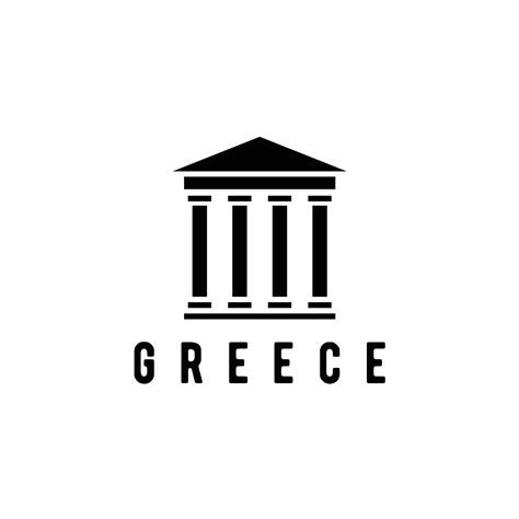 Greek Greece Temple Old Building Logo Icon Vector 14004423 Vector Art