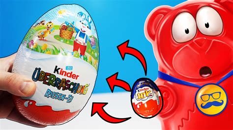 Я КУПИЛ МЕГА КИНДЕР СЮРПРИЗ ДЛЯ ЖЕЛЕЙНОГО МЕДВЕДЯ ВАЛЕРЫ - YouTube