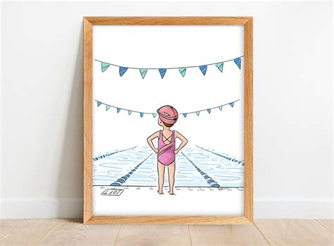 Swimming Drawing