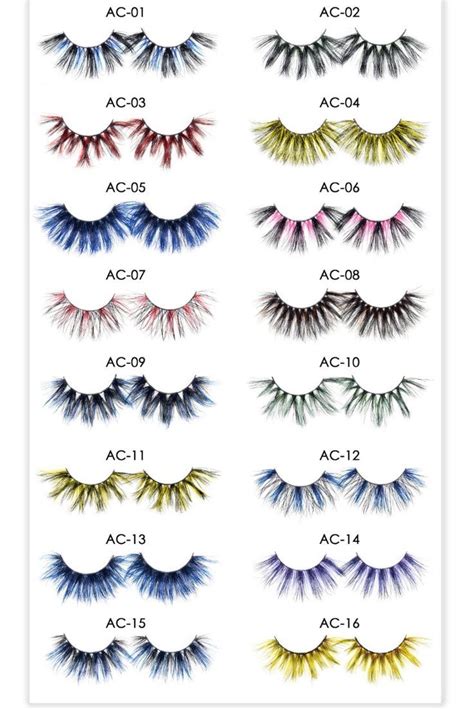 Colorful MinkEyelash Mink Eyelashes Mink Lashes Eyelashes