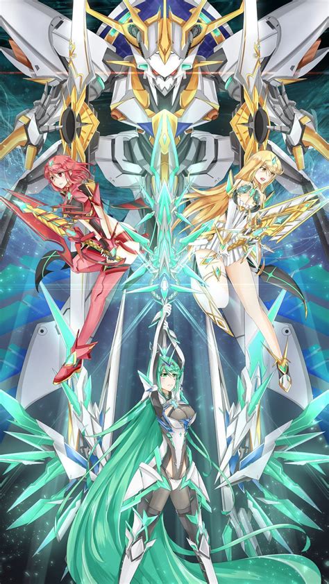 Xenoblade Chronicles 2 Pneume Pyrha And Mythra Art Anime Anime Art