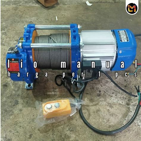 Jual Electric Winch Hoist 1500 Seling 30 Meter Katrol Elektrik WEKA 1