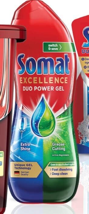 Somat Excellence Duo Power Dishwashing Gel 600ml Offer At Coles