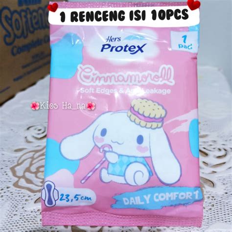 Jual Hers Protex Pembalut Cinnamoroll Daily Comfort Pad Wing