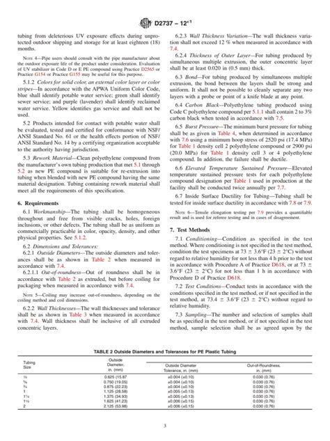 Astm D E Standard Specification For Polyethylene Pe Plastic