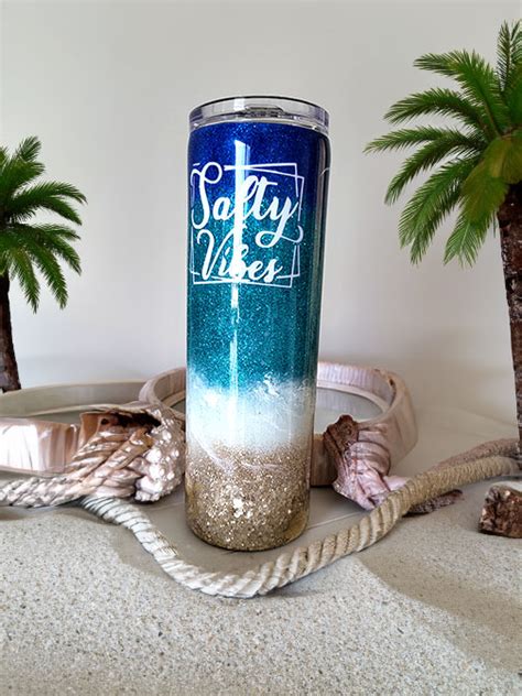 Salty Vibes Beach Tumbler Buckeye Lake Graphics