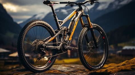 Premium AI Image | bicycle in the mountains