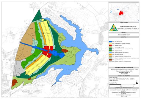 Mapa De Bras Lia No Plano De Preserva O Do Conjunto Urban Stico De