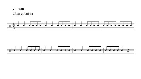 Speedy Snare Quarters And Eighths Interactive Sight Reading Practice