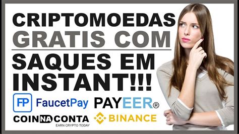 TIKIEARN GANHE CRIPTOMOEDAS GRATIS NA FAUCETPAY PAYEER E BINANCE