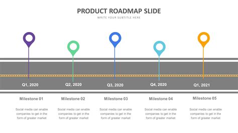 Product Roadmap Slide Templates Biz Infograph Business Presentation