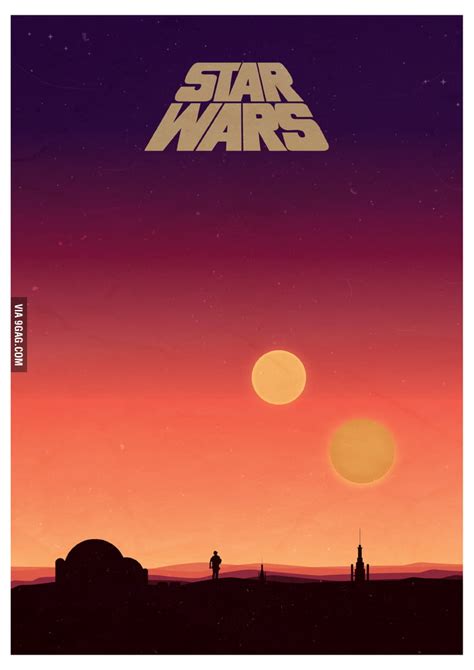 Star Wars Binary Sunset Poster - 9GAG