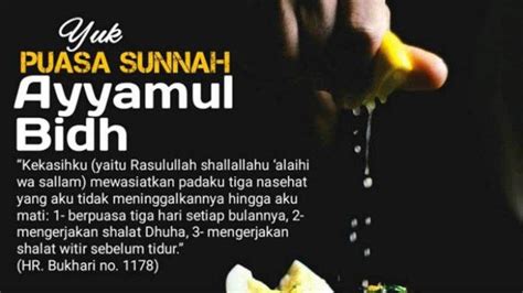 Catat Jadwal Puasa Ayyamul Bidh Di Bulan Rabiul Akhir 1446 H Atau Oktober 2024