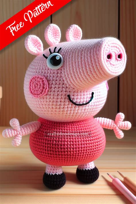 Peppa Pig Amigurumi Free Pattern