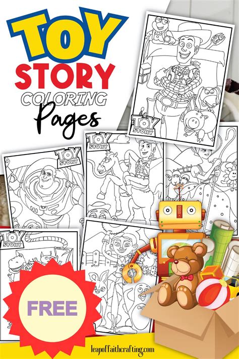 FREE Toy Story Coloring Pages Disney Inspired Leap Of Faith Crafting