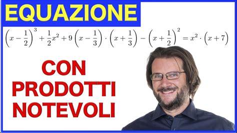 Equazione Con Prodotti Notevoli Esercizio Svolto YouTube